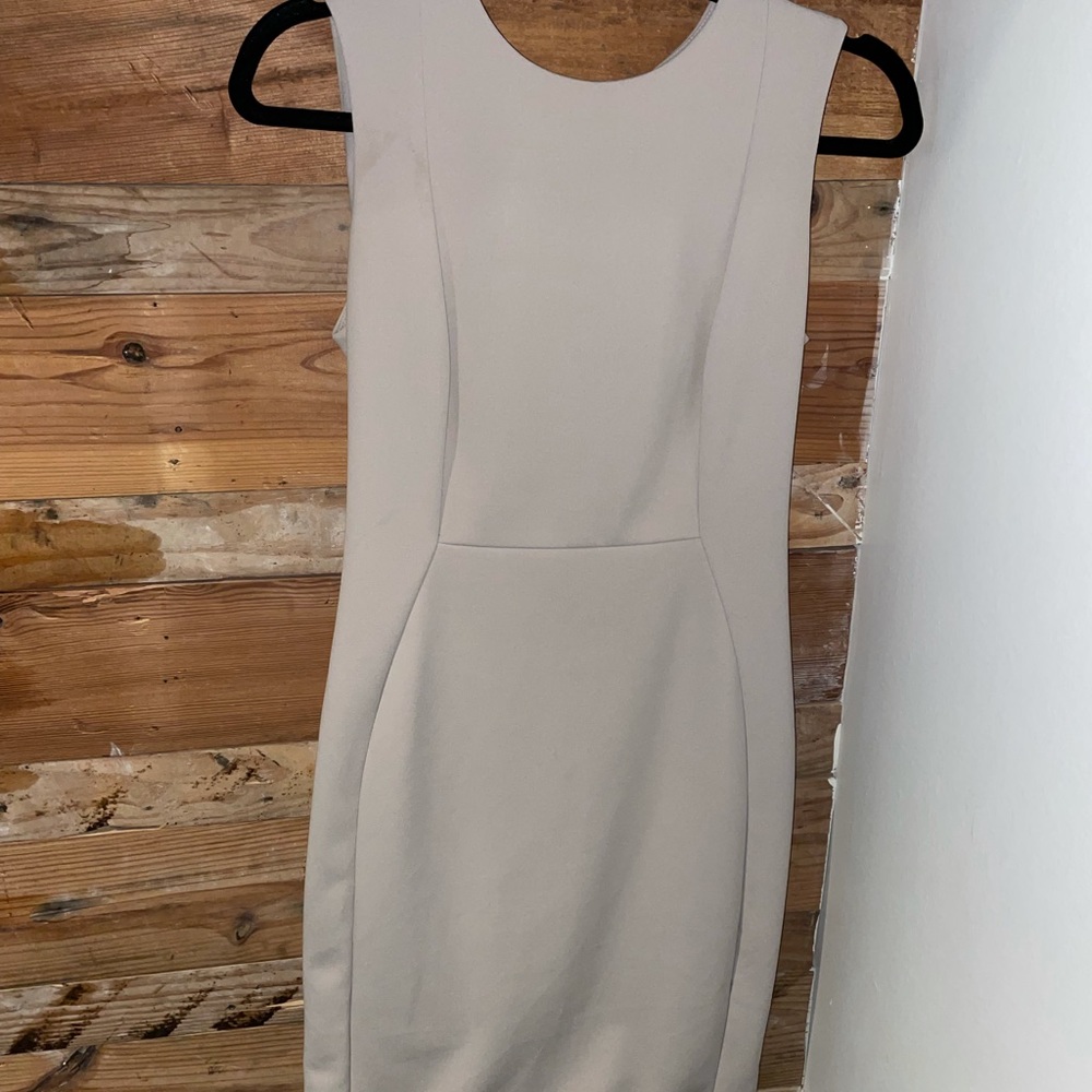 Calvin Klein beige nude work career dress